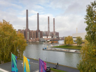 Blick auf das VW-Werk aus der Autostadt Blick auf das VW-Werk aus der Autostadt