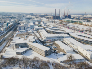 Winterliche Luftaufnahme Winterliche Luftaufnahme