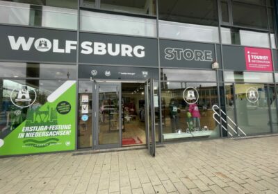 Außenansicht des Wolfsburg Store